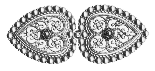 Belt buckle 002196 #06-for leather belt-oxidized silver