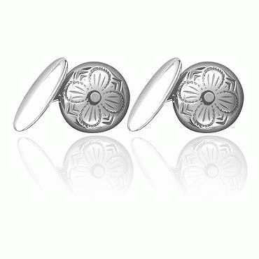 Cufflinks #17-oxidized silver