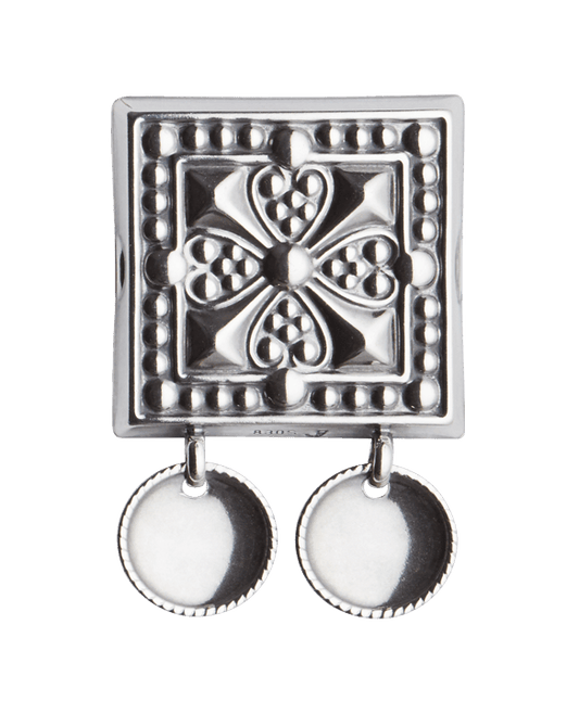 Belt plaque 091101 #01 with dishes-oxidized silver