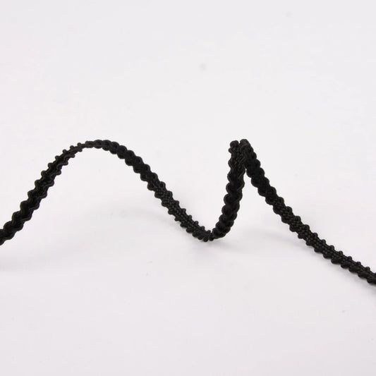Braid trim/Agraman Besetningsblonde 04mm-black 099