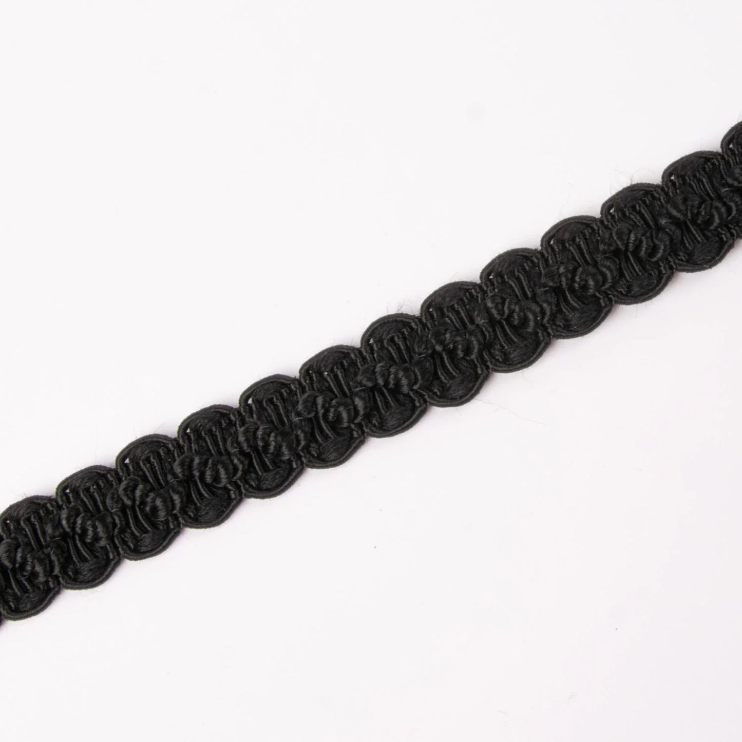 Braid trim/Agraman Bølgeagraman 16mm-black 099