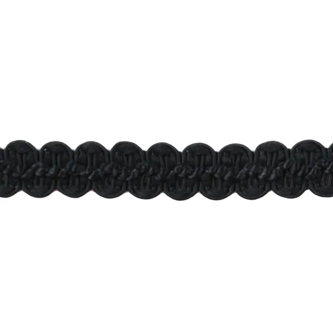 Braid trim/Agraman Bølgeagraman 16mm-black 099