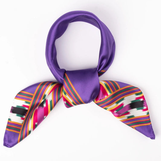 Flammegang *28LI* silk scarf 67cm x 67cm-purple