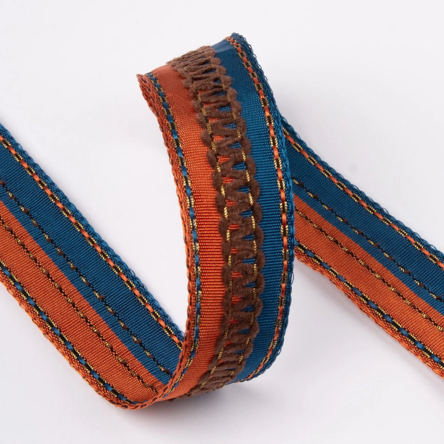 Jacq. Ottoman 27mm-blue/orange