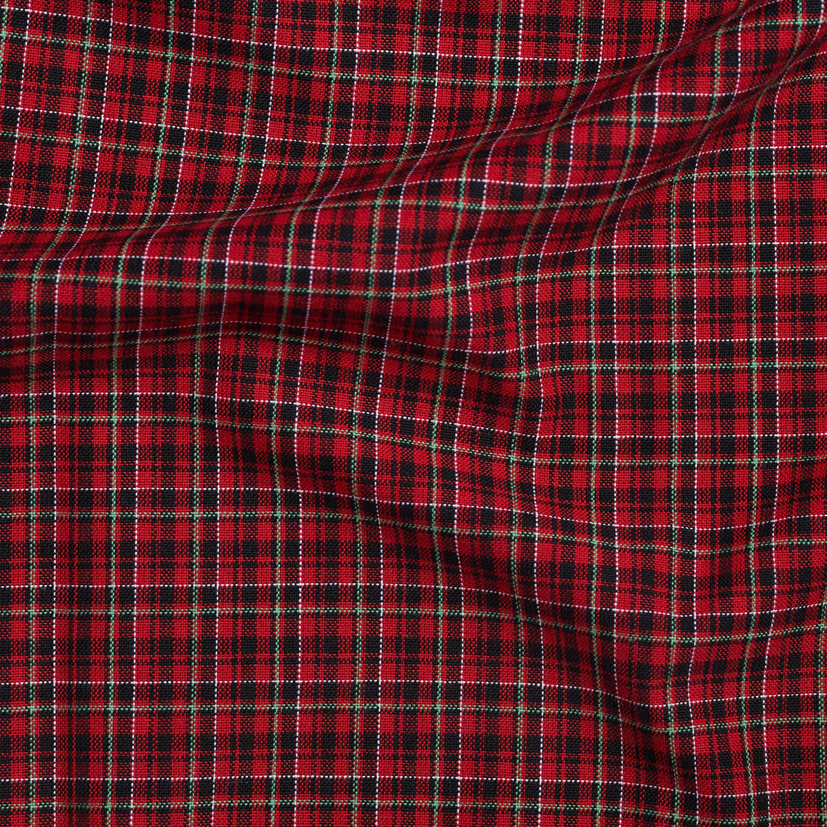 Cotton fabric-Henrik 12(1570)-100% cotton-150 cm wide-red plaid
