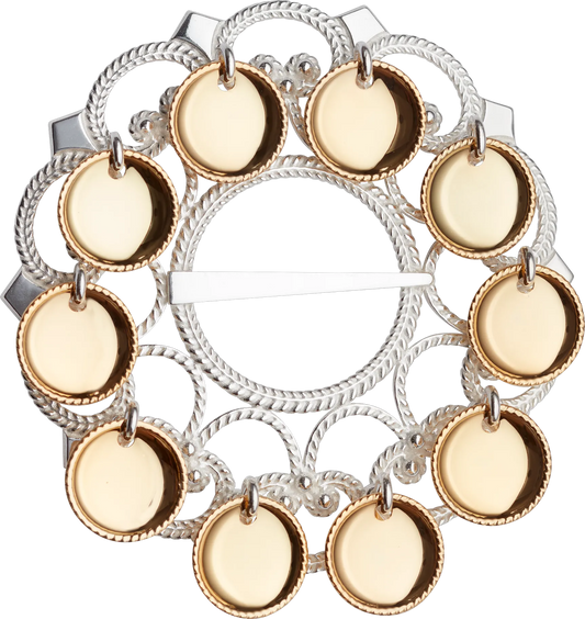 Brooch Dish #47-silver/gilded silver