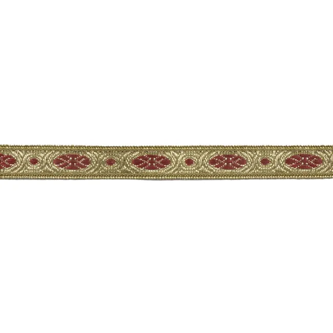 Ribbon Pinse 5mm-gold/burg 18-1668-15