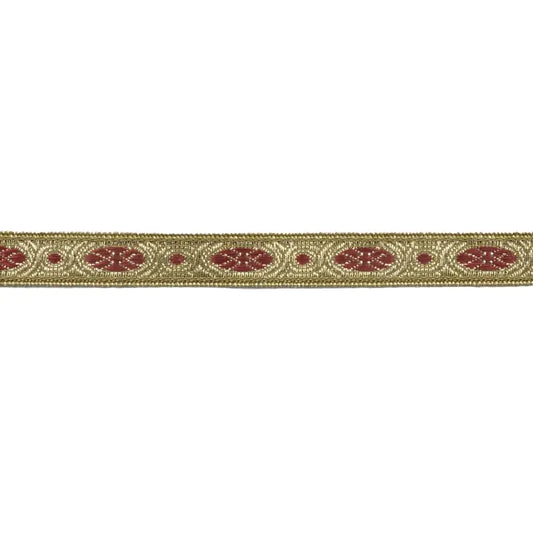 Ribbon Pinse 5mm-gold/burg 18-1668-15