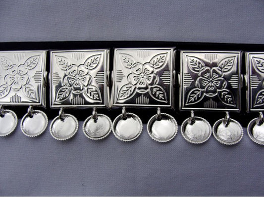 Belt plaque-Lier-for leather belt-silver