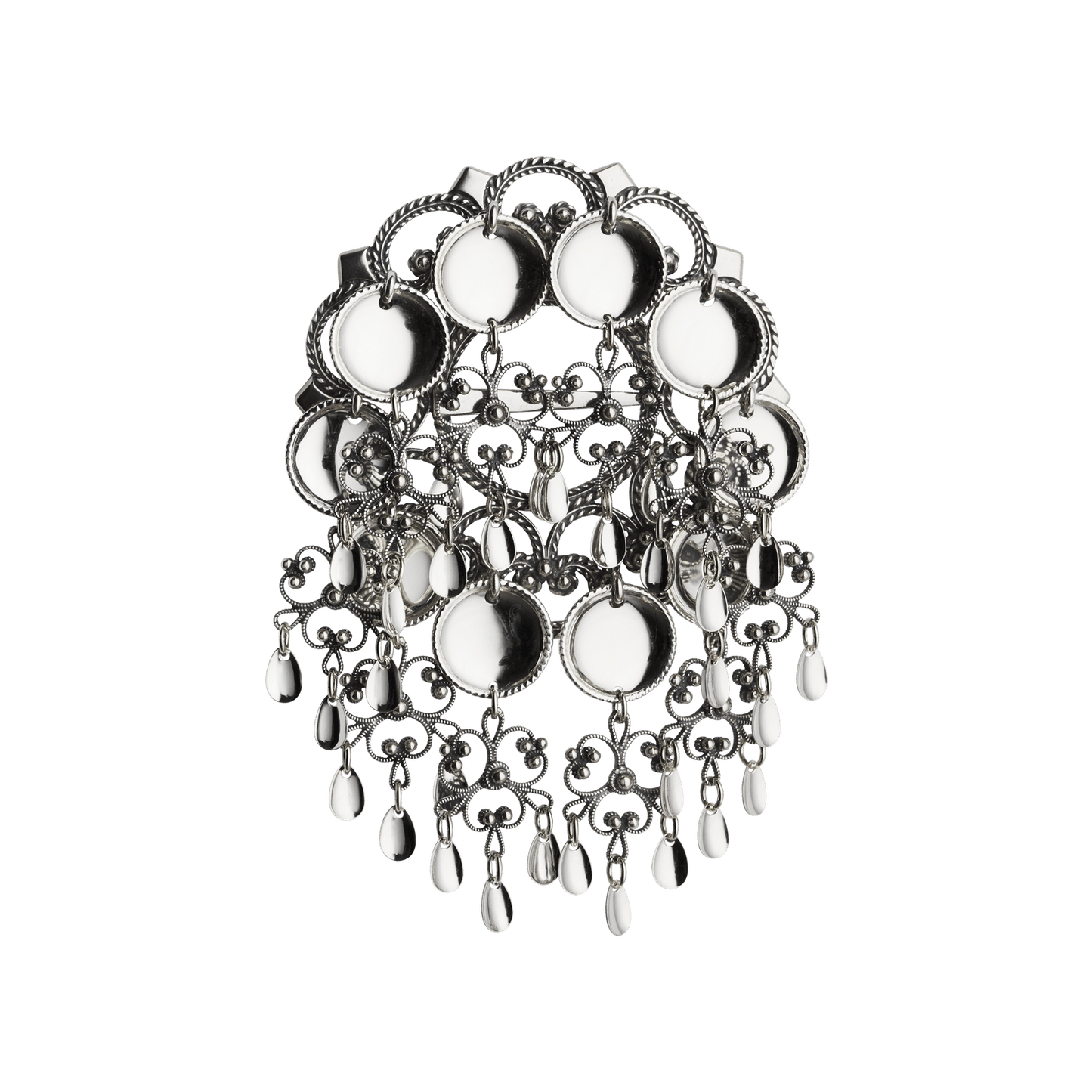 Brooch Dish 198101 #08-oxidized silver