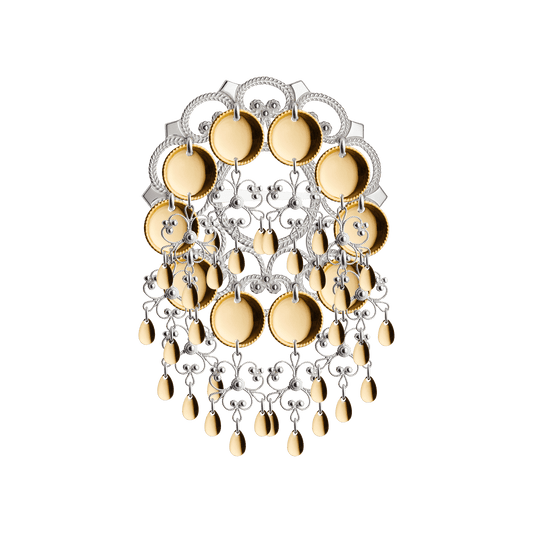 Brooch Dish #08-silver/gild silver