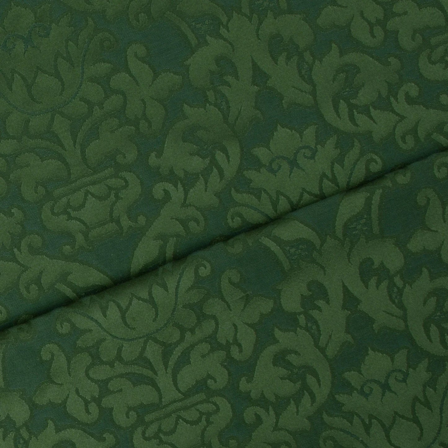 Silk fabric-Fleur de Panier-60% silk/40% cotton-140 cm wide-green
