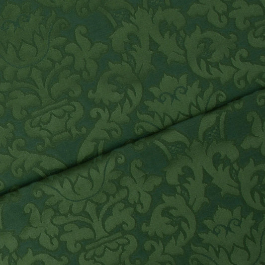Silk fabric-Fleur de Panier-60% silk/40% cotton-140 cm wide-green