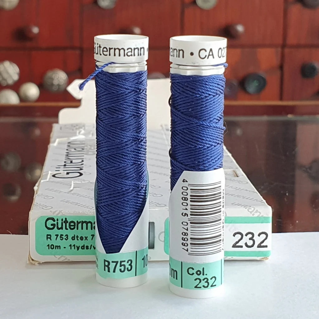 Gutermann R753 Tex75 100% silk buttonhole thread-10 m