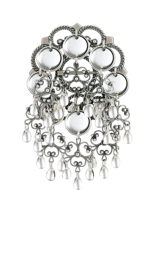 Brooch-248141-#12-oxidized silver