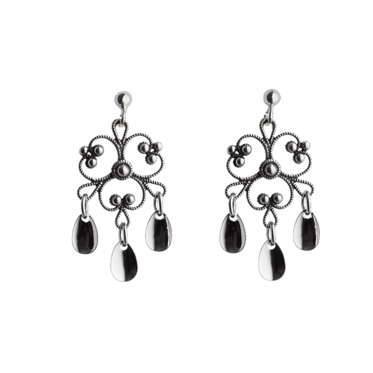 Earrings-251111-Norwegian Heritage-oxidized silver