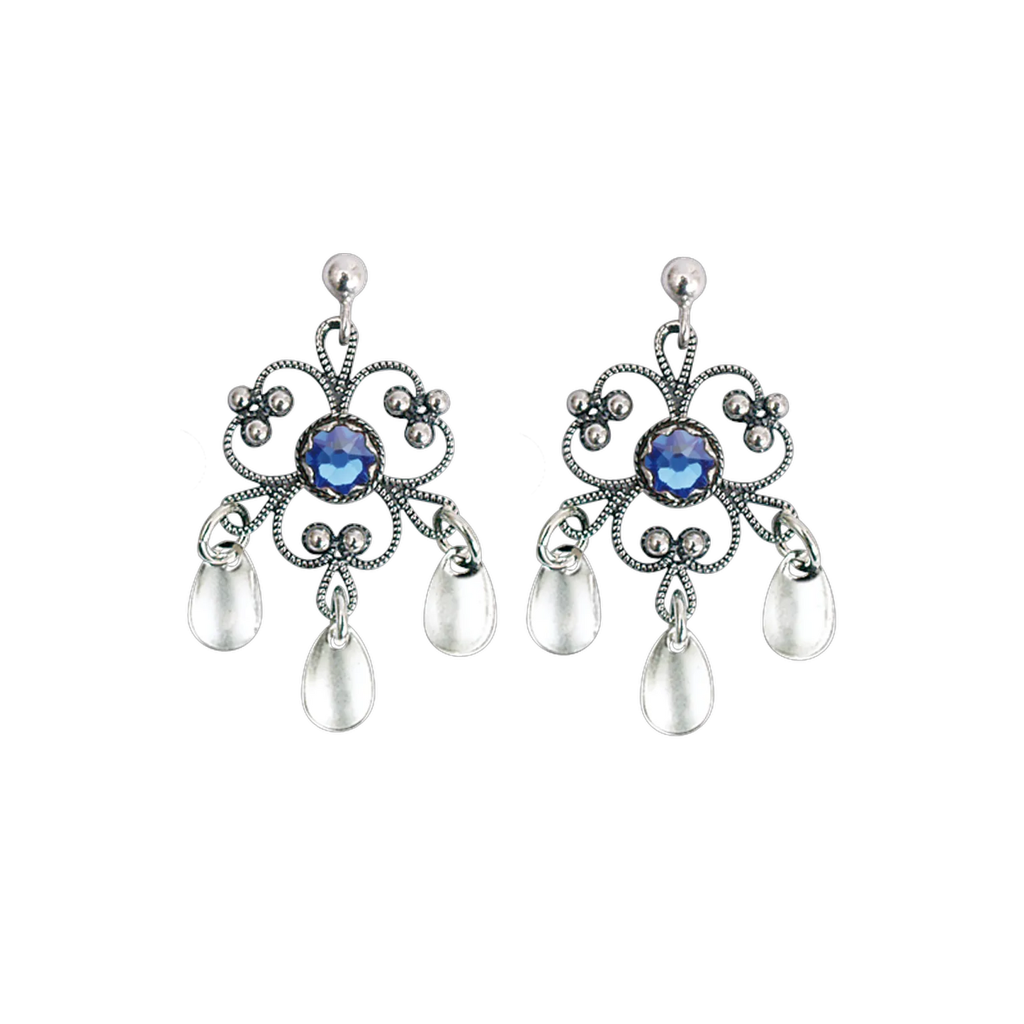 Earrings-251117-#17-with several choices of stones-oxidized silver