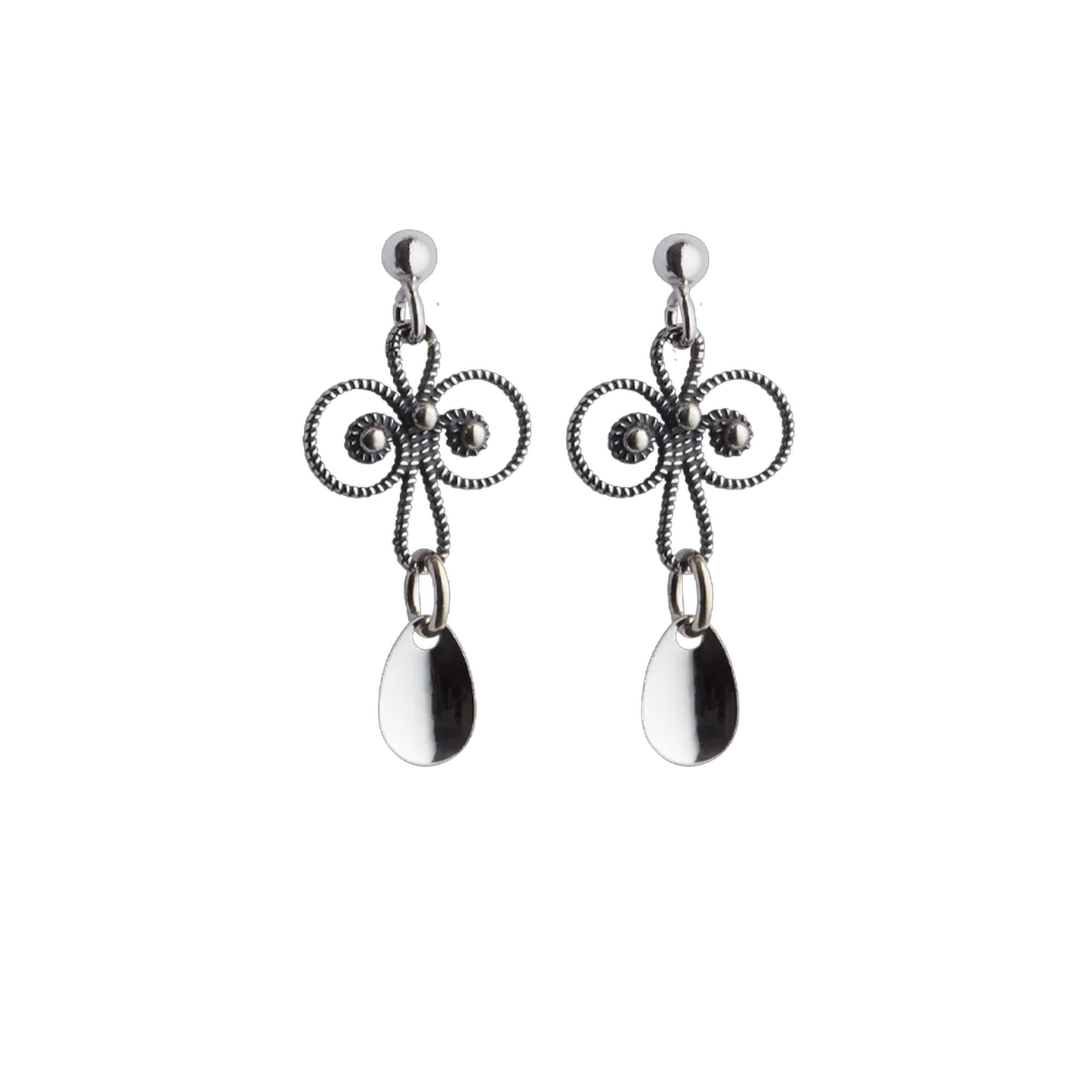Earrings-258111-#07-oxidized silver