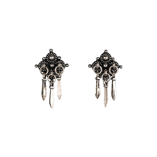 Earrings-270111-Telemark Heritage-oxidized silver
