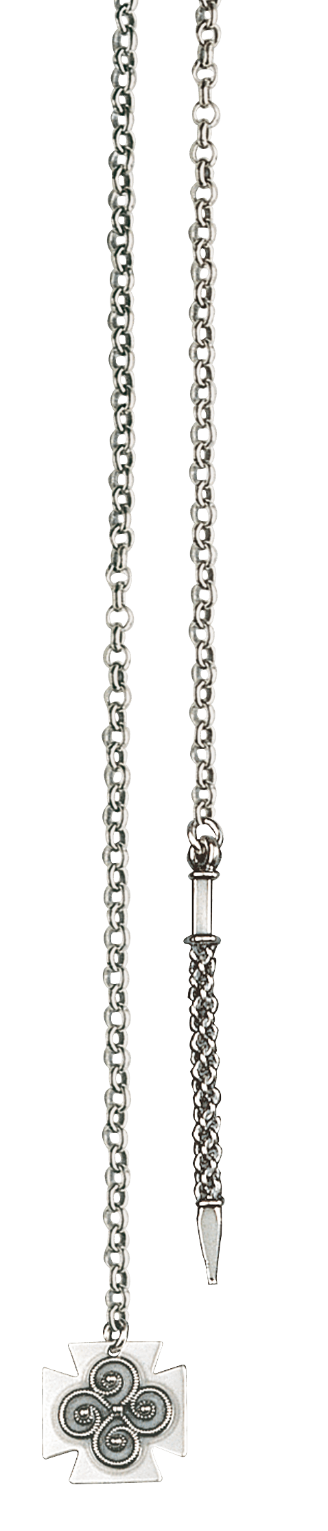 Eyelet chain-300190-#03-Rogaland-1 meter-oxidized silver