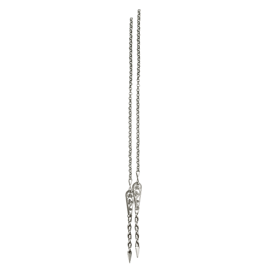 Eyelet chain-301190-#03-Sogn-1 meter-oxidized silver