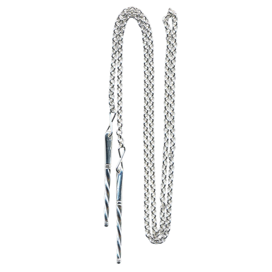 Eyelet chain-326490-#04-1 meter-silver
