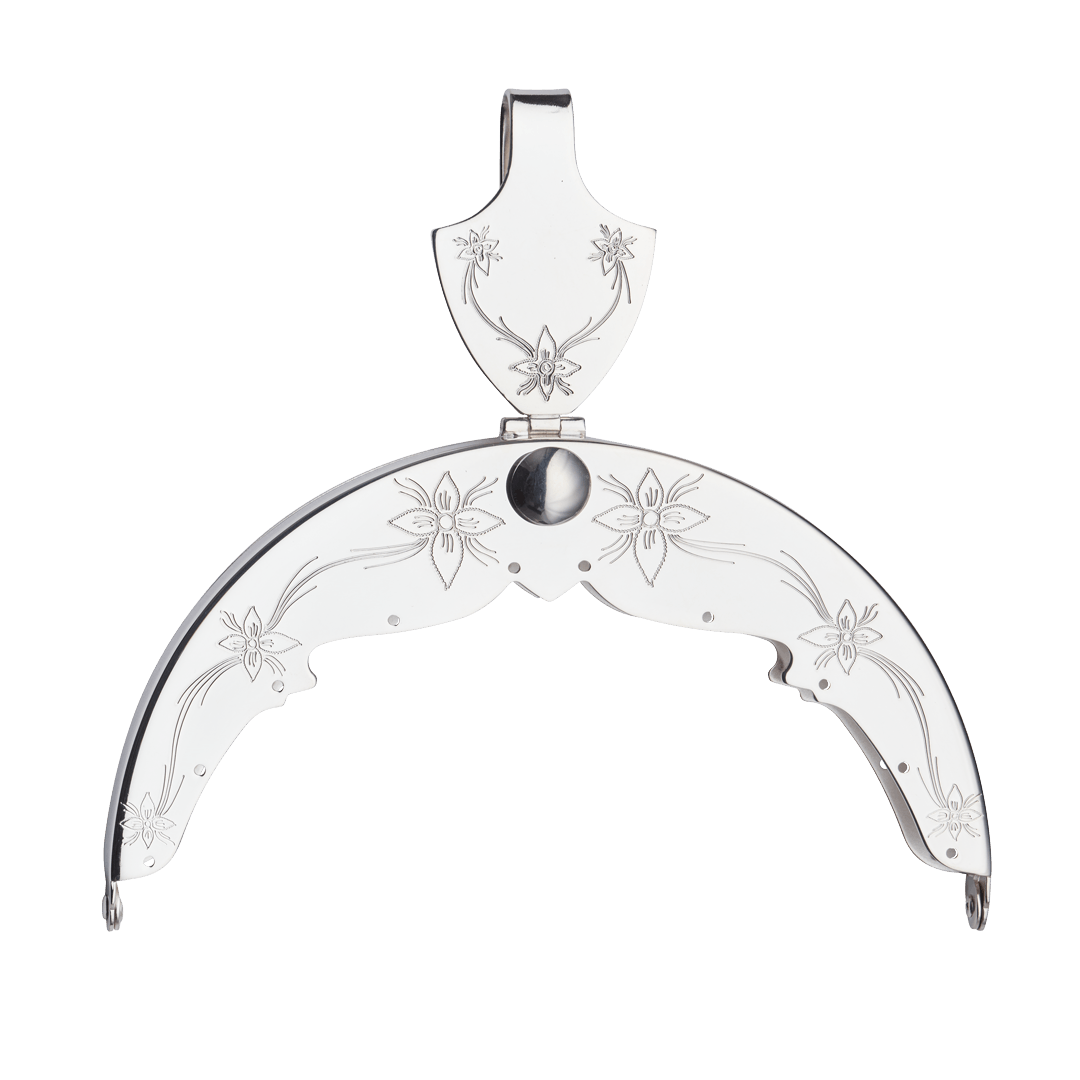 Purse clasp-331418-#05-Rogaland-silverplate/silver