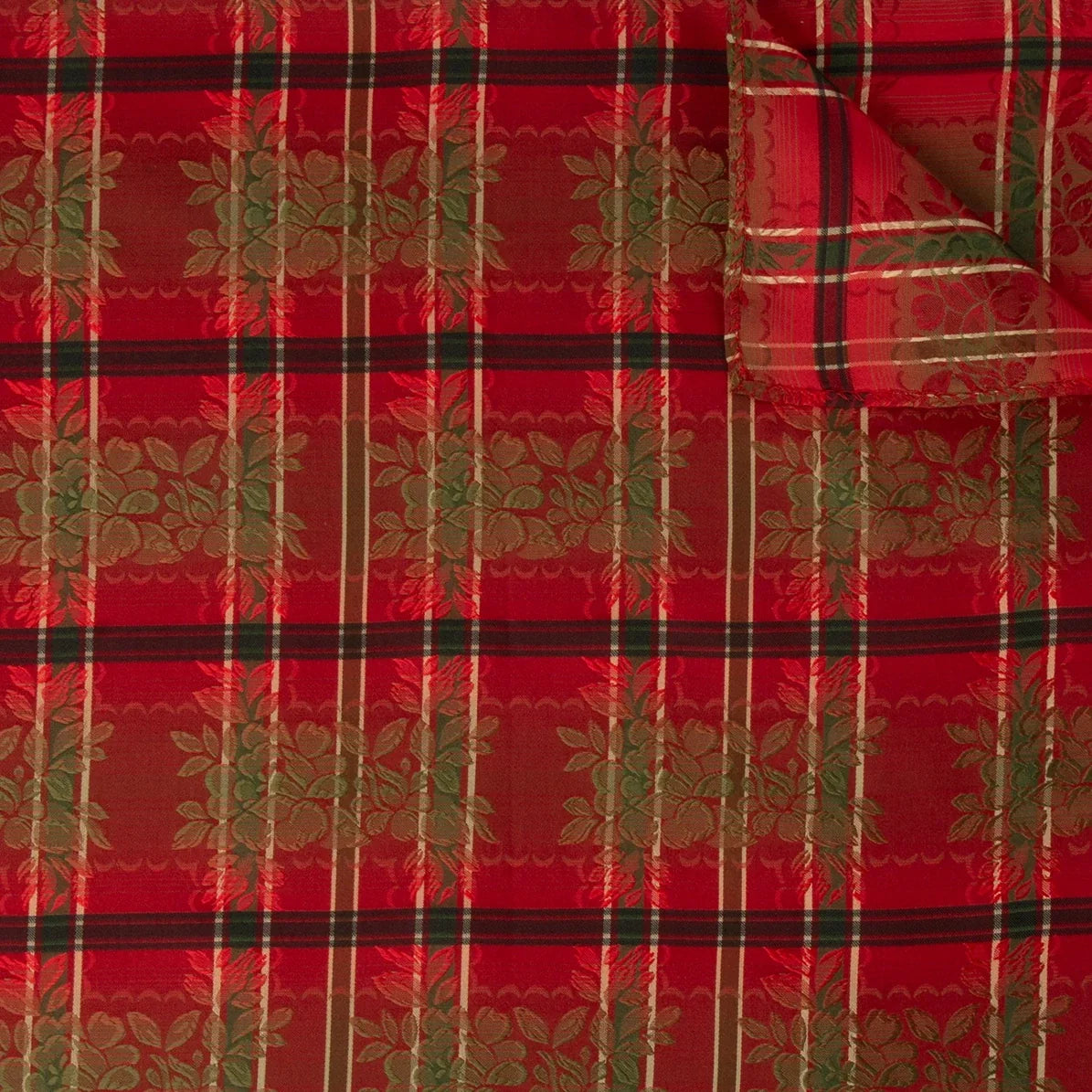 Silk scarf-Strauss *026* 75cm X 75cm-red, green