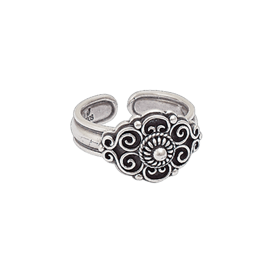 Ring 377100-filigree-oxidized silver