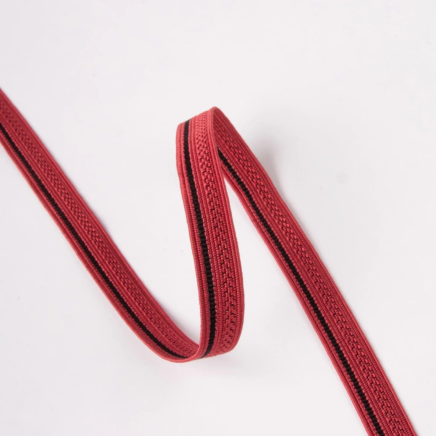 Jacquard trim- Flettebånd 11mm-pink/black