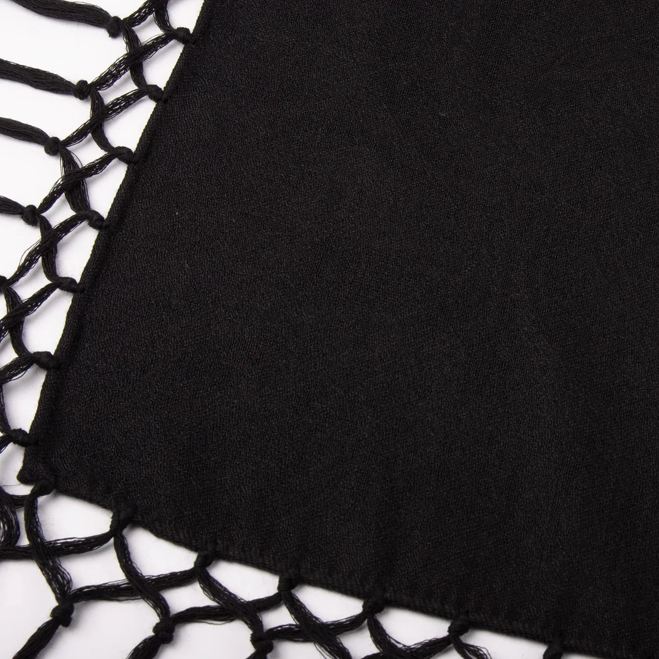 Wiener shawl *012* silk/wool 140cm x 140cm-black paisley
