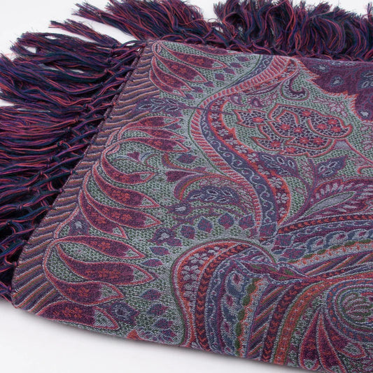 Wiener shawl *016* silk/wool 140cm x 140cm-blue, pink