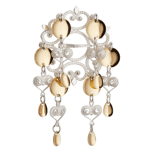 Brooch-432500-Nordland Sølje-silver/gilded silver