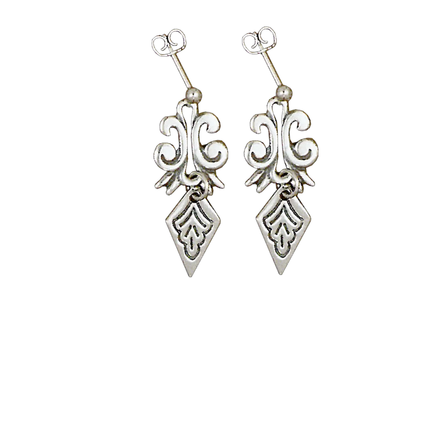 Earrings-440017-#95-Trønder-oxidized silver