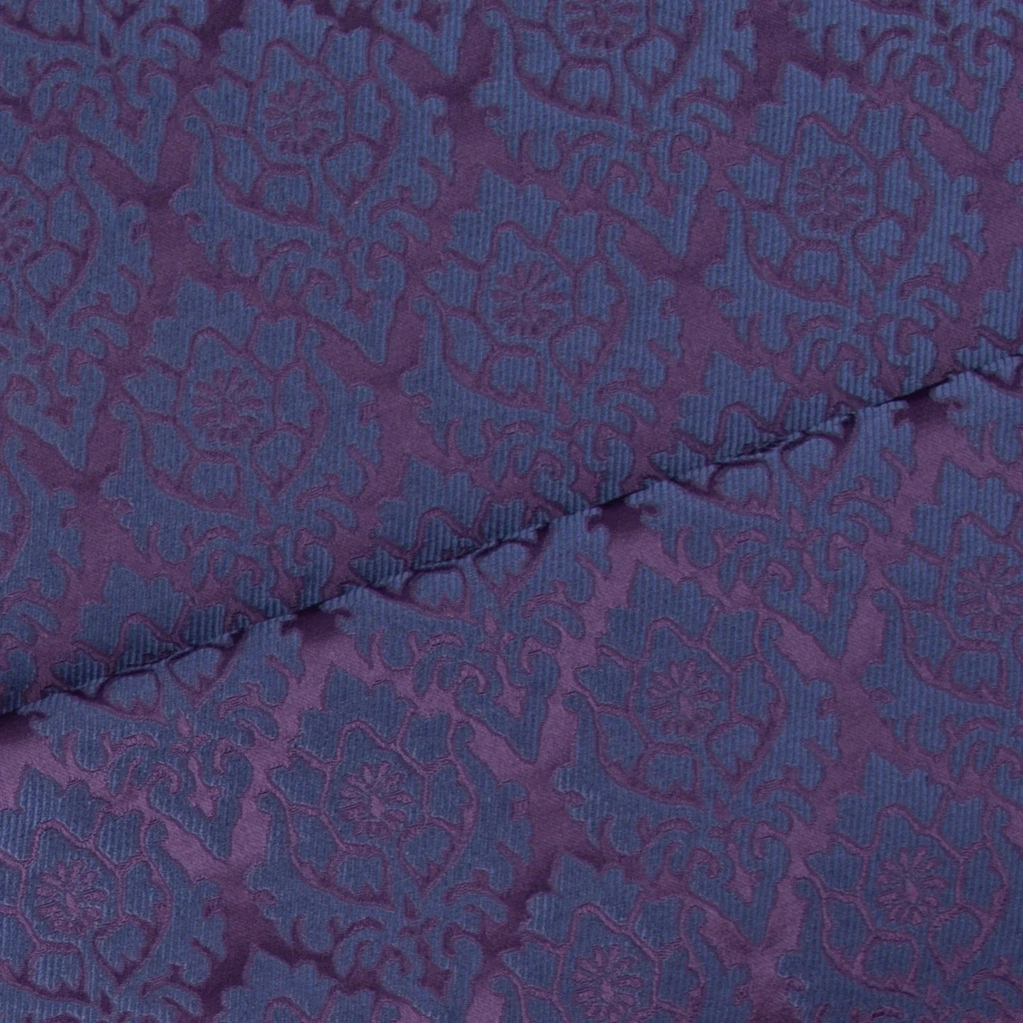 Silk fabric-Granat Eple Struktur-100% silk-140 cm wide-blue