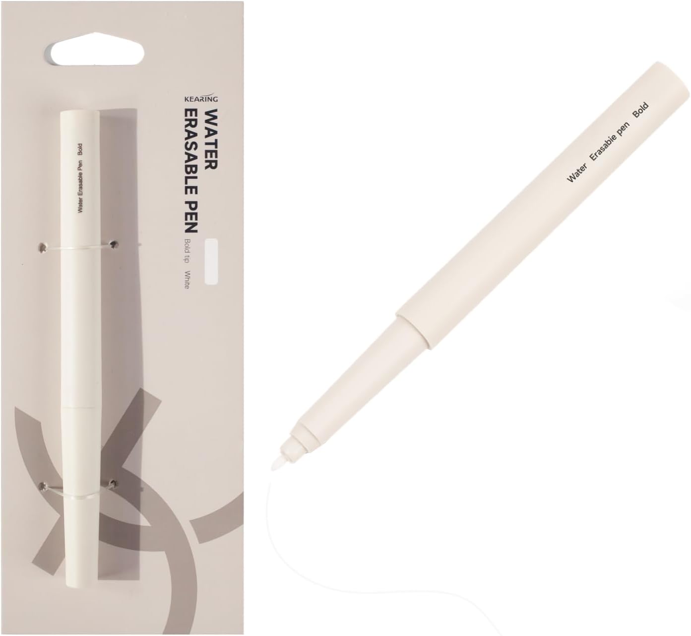 Kearing water erasable pen-white