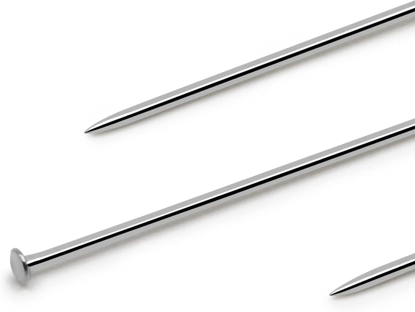 Steel extra fine satin straight pins/400