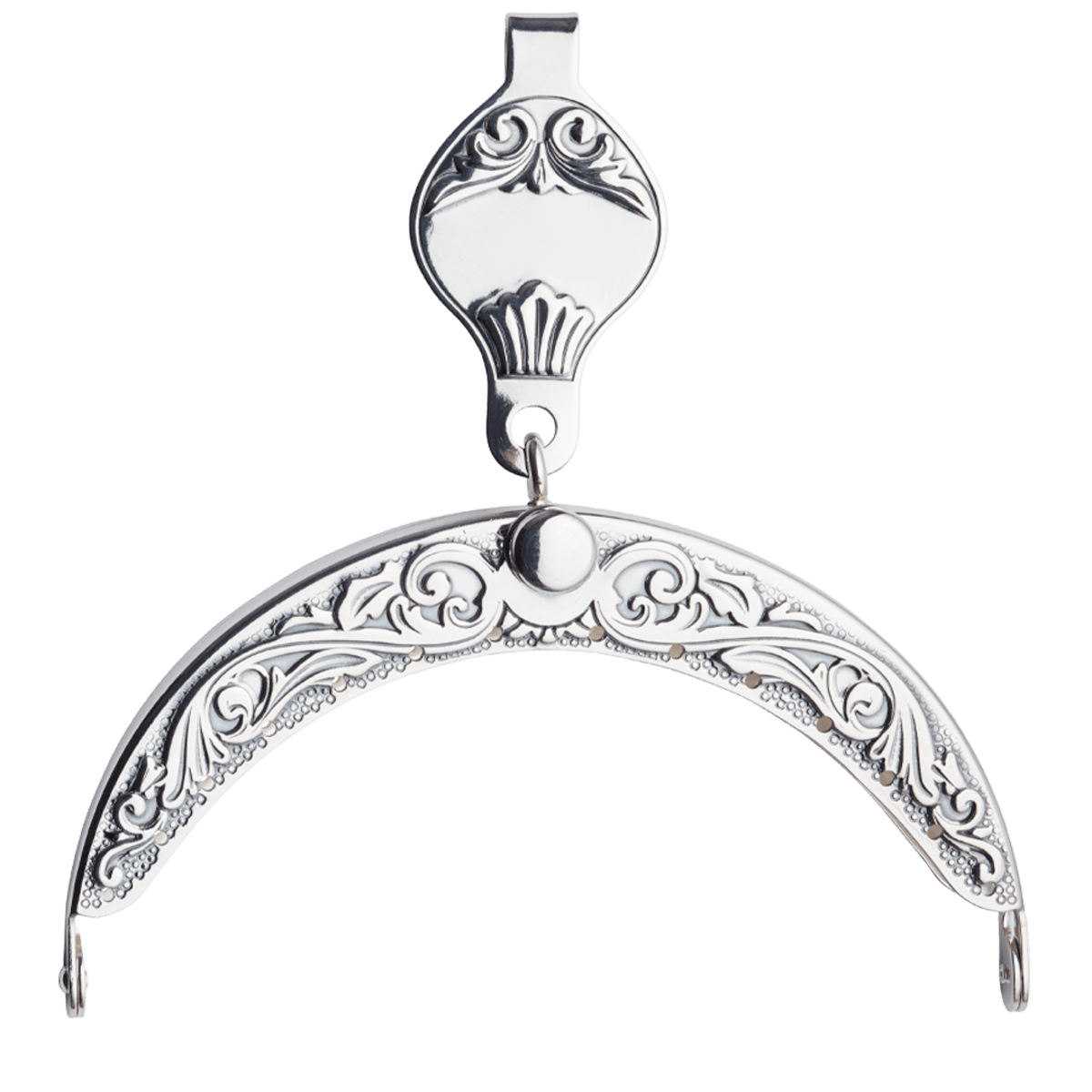 Purse clasp-532100-#11-oxidized silverplate