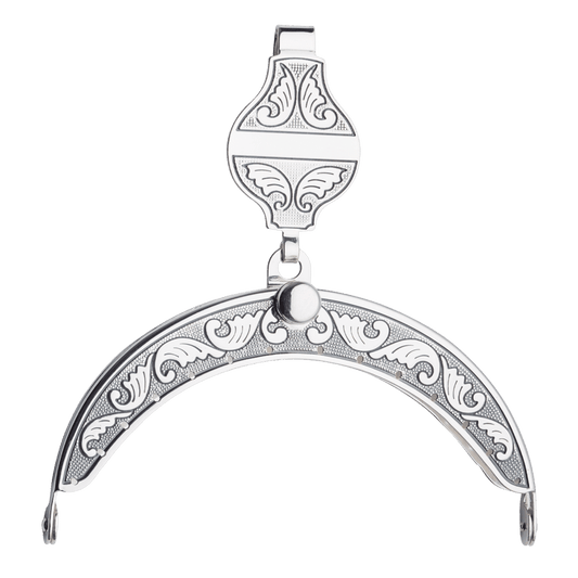 Purse clasp-537100-#20-oxidized silverplate
