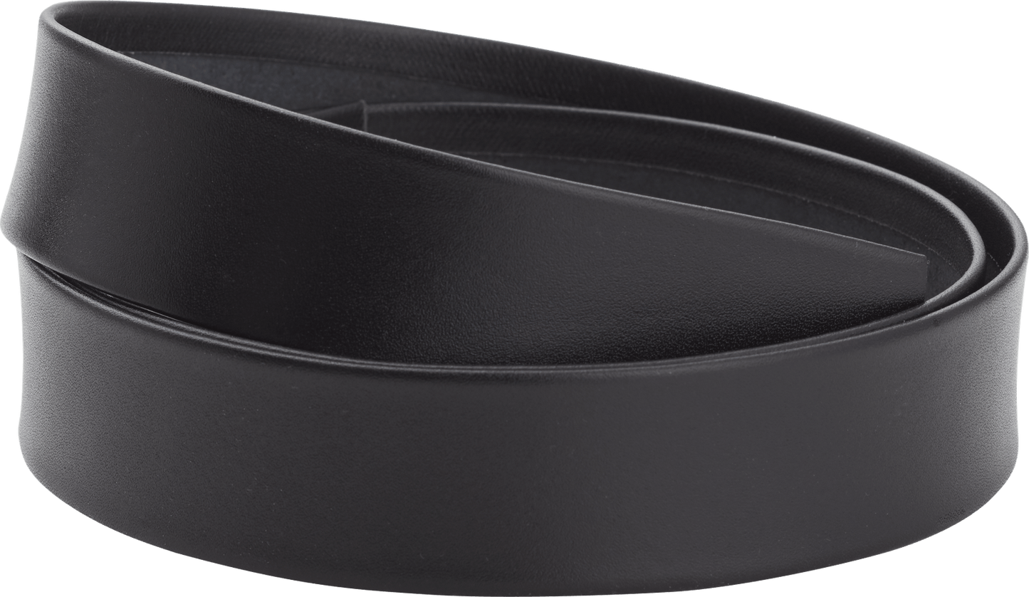 Leather belt 4cm-black