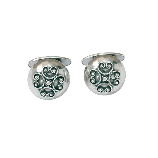 Cufflinks-656100-#22-Rogaland-oxidized silver