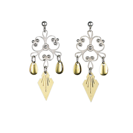 Earrings-704511-#21-silver/gilded silver