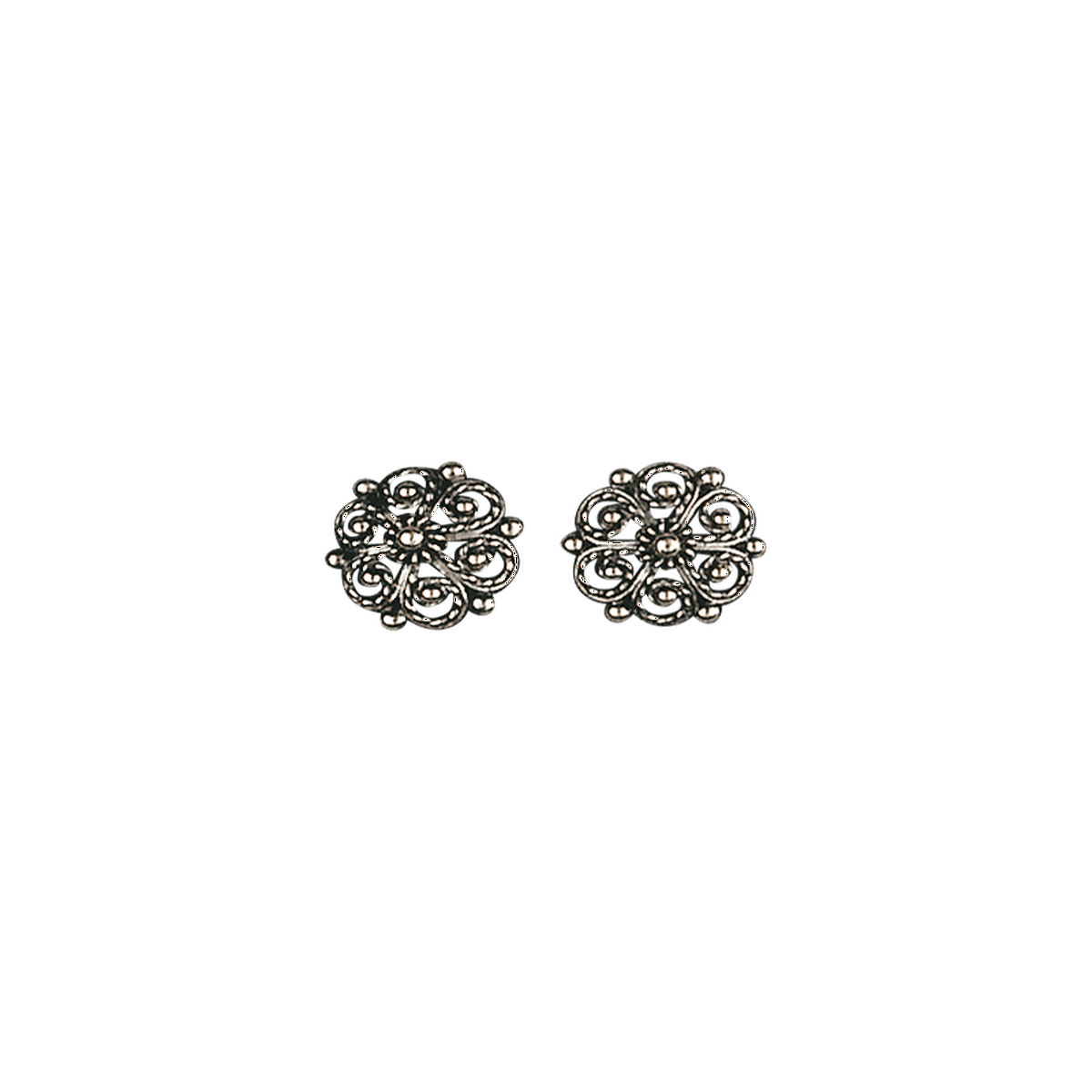 Earrings #02-Telemark-oxidized silver