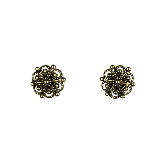 Earrings #02-antique gilded