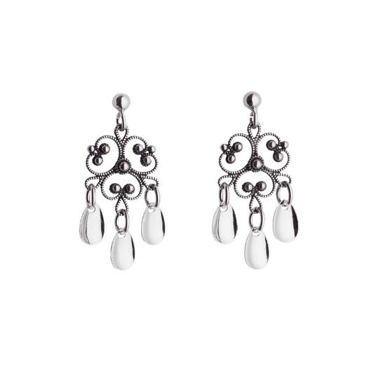Earrings-721111-Norwegian Heritage-oxidized silver