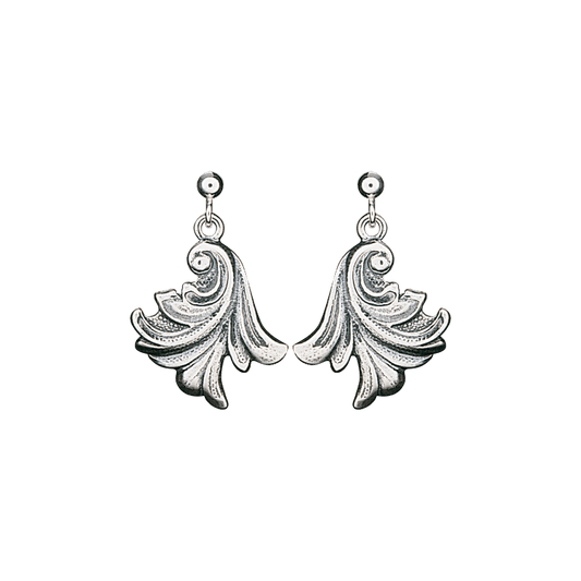 Earrings-724111-Vestfold Dangling-oxidized silver
