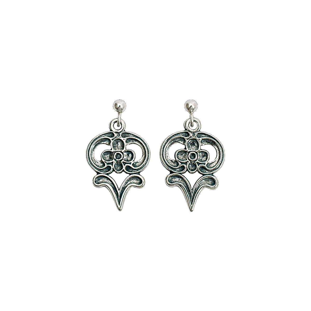 Earrings #19 Østerdal/Hedmark-oxidized silver