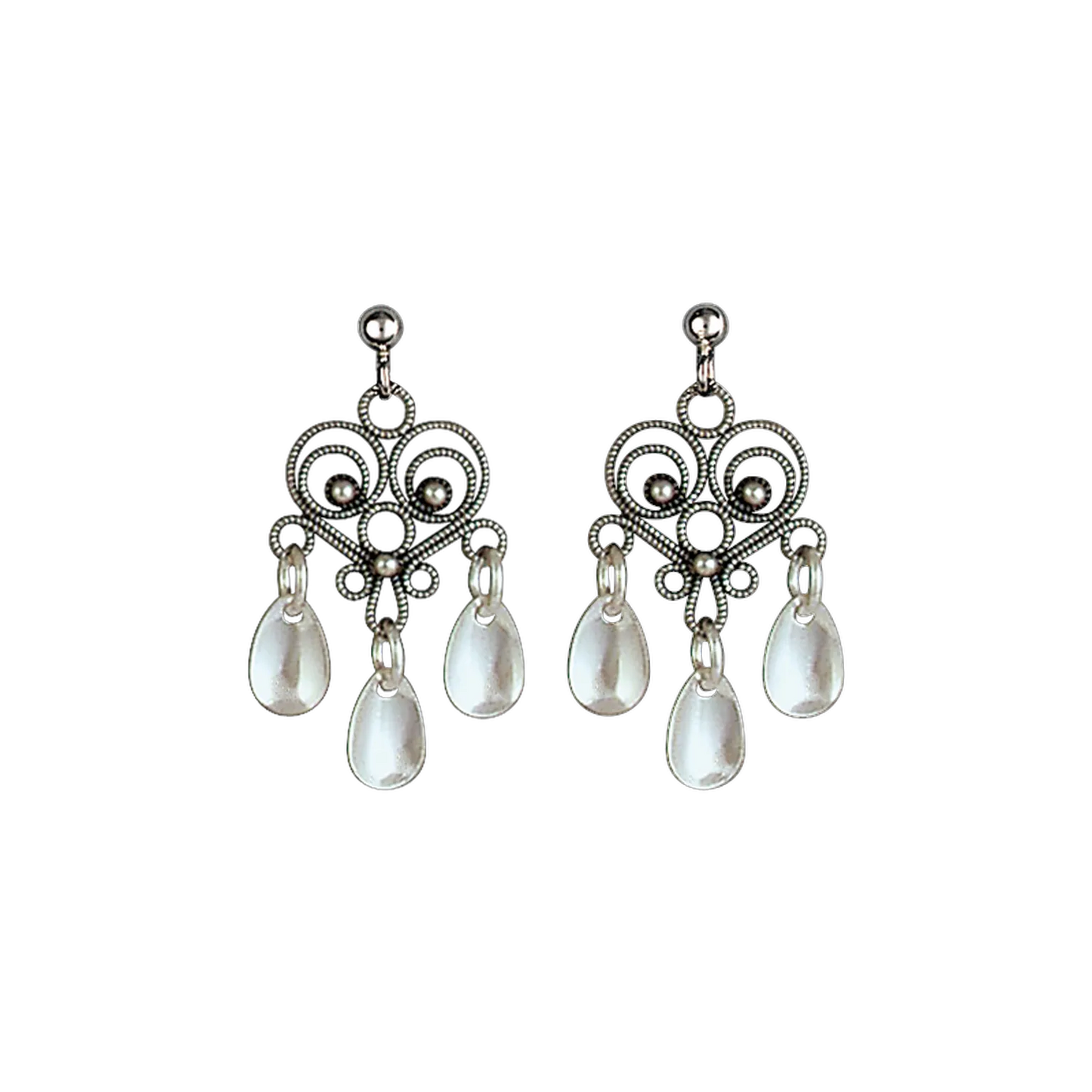 Earrings-740111-#38-oxidized silver