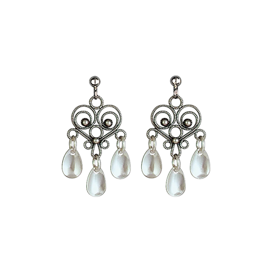 Earrings-740111-#38-oxidized silver