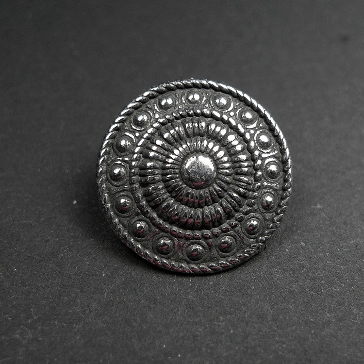 Button-Trym pewter-21mm